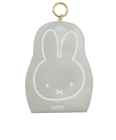 ミッフィー PU スマートキークロッシュ ミッフィーグレー カー用品 鍵 miffy
