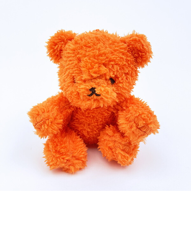 クマアンドベアープロデュース 推しハグベア ぬいぐるみ (ふわふわオレンジ) テディベア ストラップ 缶バッジ