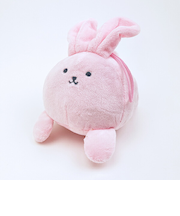 クマアンドベアープロデュース まんまるラビット ぬいぐるみ (ピンク) 兎 ストラップ