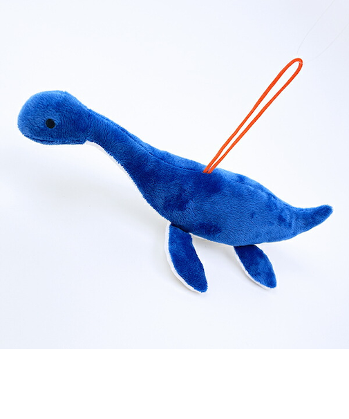 ふわダイナソーコレクション 本格派 プレシオサウルス ストラップ付 ぬいぐるみ (ブルー) 恐竜