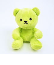 クマアンドベアープロデュース 推しハグベア ぬいぐるみ (グリーン) テディベア ストラップ 缶バッジ