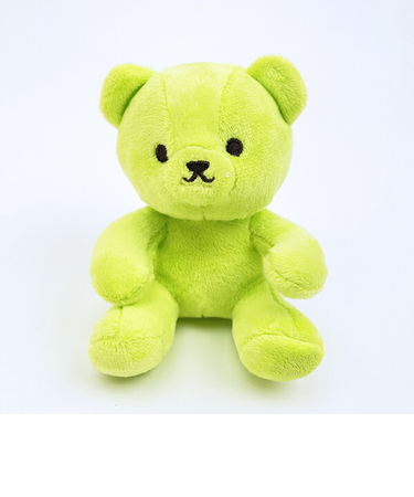 クマアンドベアープロデュース 推しハグベア ぬいぐるみ (グリーン) テディベア ストラップ 缶バッジ