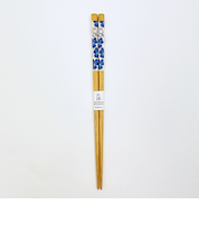 ミッフィー miffy フラワーパターン 和紙巻箸(ブルー) 食器 日本製