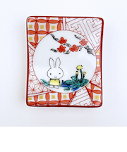 ミッフィー miffy 九谷焼 箸置き(赤絵) 食器 日本製