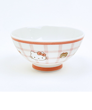 サンリオ ハローキティ 染付茶碗 チェック 食器 日本製 Sanrio