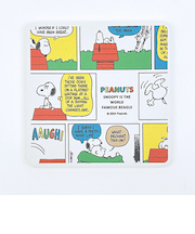 スヌーピー コミックス 角型陶製吸水コースター (レトロカラー) キッチン SNOOPY