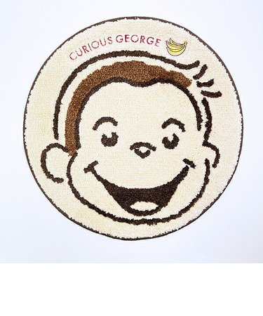 おさるのジョージ スマイルバナナ タフトマット