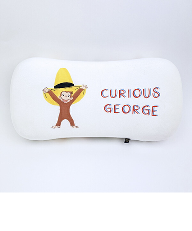 おさるのジョージ アニマルアルファベット 腰あてクッション