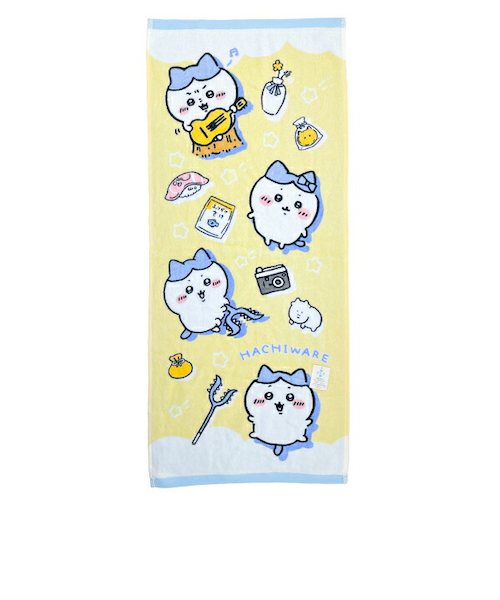 ちいかわ＆ハチワレ(郎) フラットな大きめトートバッ　フェイスタオル2点セット ちいかわ＆ハチワレ(郎) フラットな大きめトートバッ フェイス