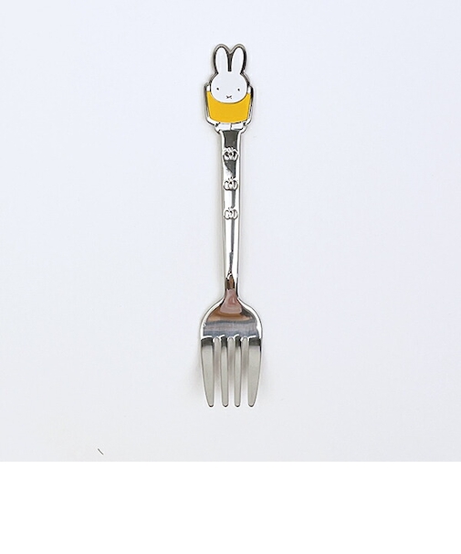 ミッフィー miffy ステンレスカトラリーフォーク イエロー 食器 日本製
