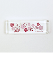 ミッフィー miffy ほのか ガラス角箸置き  (花) 食器 日本製