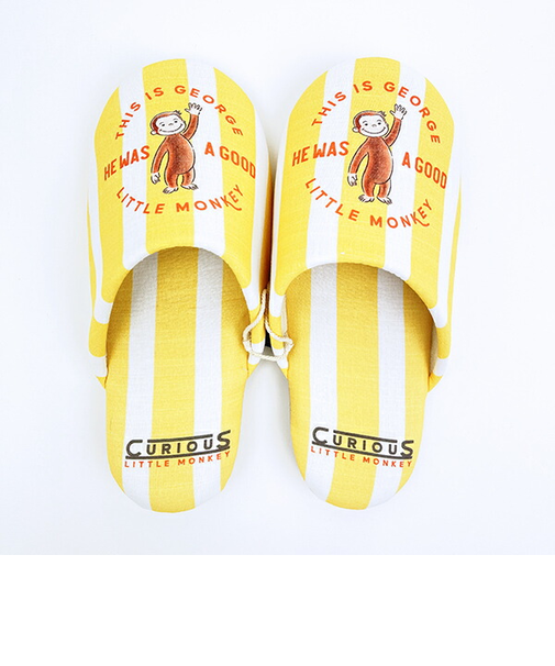 おさるのジョージ グッドストライプ スリッパ