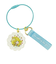 水森亜土 2チャームワイヤーキーリング ブルー キーホルダー
