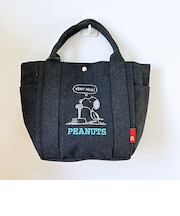 スヌーピー ランチトートバッグ グレー ROOTOTE ルートート コラボ SNOOPY