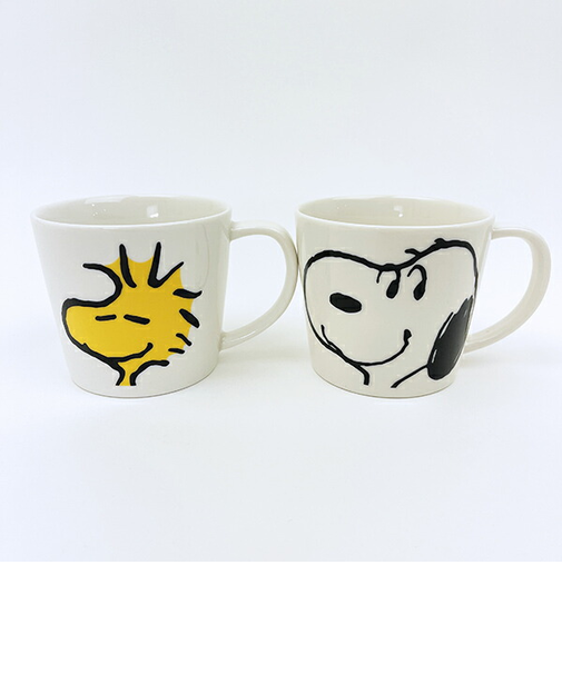 スヌーピー ウッドストック スマイルフェイスペアマグセット コップ 日本製 SNOOPY