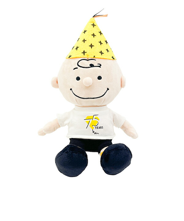 スヌーピー チャーリーブラウン パーティーハット(S) ぬいぐるみ PEANUTS 75th