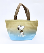 スヌーピー 保冷保温 ミニトートバッグ ランチ グラデ ジョークールシリーズ SNOOPY