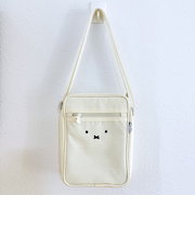ミッフィー miffy フェイス 縦型ショルダーバッグ アイボリー