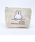 ミッフィー miffy 刺繍帆布ポーチ(M)  ナチュラル(ミッフィーフェイス)