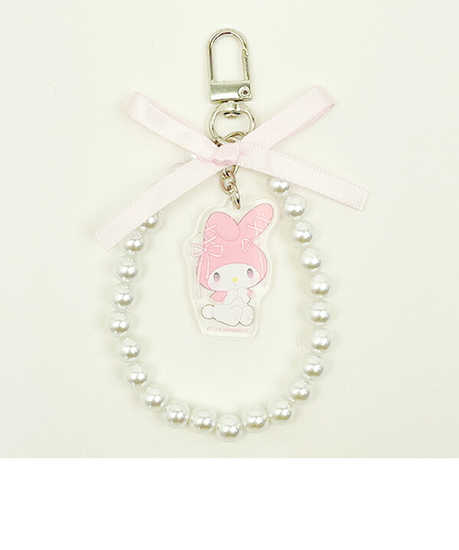 サンリオ マイメロディ リボンパールキーチェーン バレエコア  Sanrio