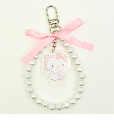 サンリオ ハローキティ リボンパールキーチェーン バレエコア  Sanrio