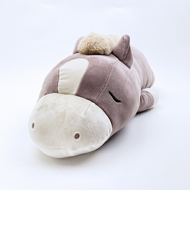 プレミアムねむねむ ホーリー 馬 ぬいぐるみ抱き枕 (L) グレージュ りぶはあと 2026 干支