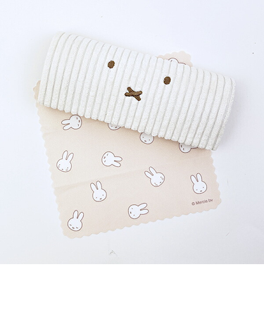 ミッフィー miffy メガネケース ベージュ おかおコーデュロイシリーズ 眼鏡ケース