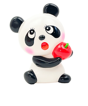 内藤ルネ ルネパンダ ちょきんばこ 赤りんご 貯金箱