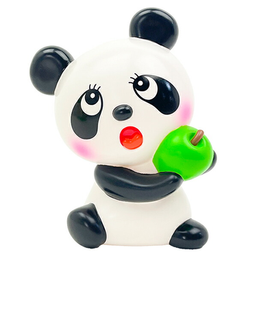 内藤ルネ ルネパンダ ちょきんばこ 青りんご 貯金箱