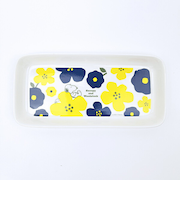 スヌーピー フラワー モーメントロングトレー お皿 食器 SNOOPY