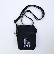 MLB(メジャーリーグ)  ドジャース ミニショルダーバッグ ブラック×ネイビー