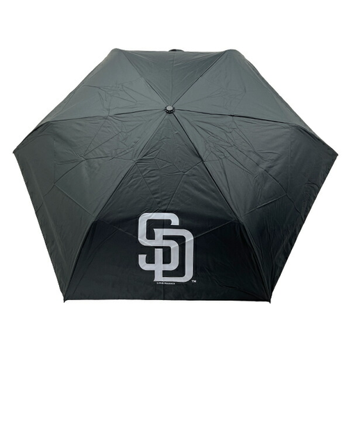 MLB(メジャーリーグ)  パドレス 折りたたみ傘 ブラック 晴雨兼用