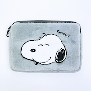 スヌーピー ミニティッシュポーチ付きパスケース  SNOOPY