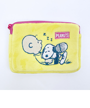 スヌーピー チャーリー・ブラウン ミニティッシュポーチ付きパスケース  SNOOPY