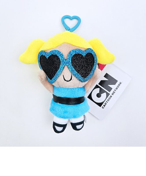 パワーパフガールズ バブルス ぬいぐるみキーリング サングラスver. パワパフ