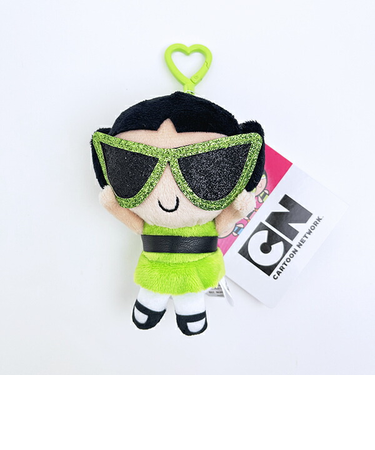 パワーパフガールズ バターカップ ぬいぐるみキーリング サングラスver. パワパフ