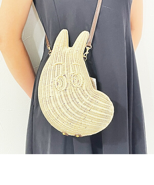 ムーミン ラタンバッグ フェイス ショルダーバッグ ACCOMMODE アコモデ MOOMIN