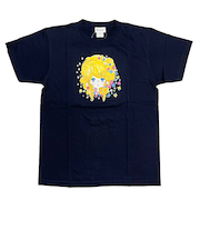 水森亜土 dear 半袖Tシャツ(M) ネイビー アパレル