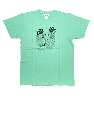 水森亜土 リボンファッション 半袖Tシャツ(M) ミント アパレル