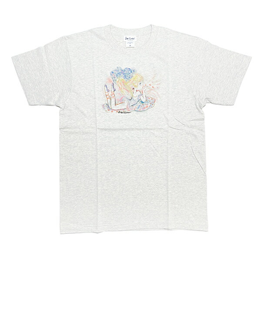 水森亜土 ハートバレエ 半袖Tシャツ(M) オートミール アパレル