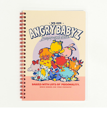 AngryBabyz アングリーベイビーズ リングノート 10匹 文具 アンベビ