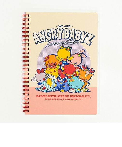 AngryBabyz アングリーベイビーズ リングノート 10匹 文具 アンベビ