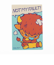 AngryBabyz アングリーベイビーズ 大泣きバフ ポストカード 文具 アンベビ