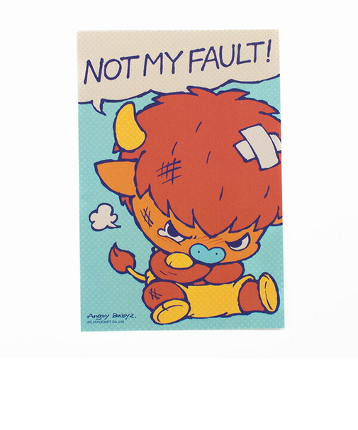 AngryBabyz アングリーベイビーズ 大泣きバフ ポストカード 文具 アンベビ