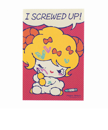 AngryBabyz アングリーベイビーズ 大泣きパフィー ポストカード 文具 アンベビ