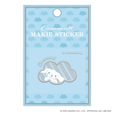 サンリオ シナモロール 蒔絵シール ステッカー Sanrio