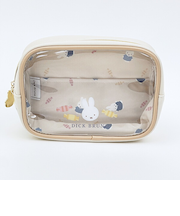 ミッフィー miffy ボックスポーチ アイボリー ドルチェシリーズ