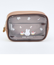 ミッフィー miffy ボックスポーチ ブラウン ドルチェシリーズ