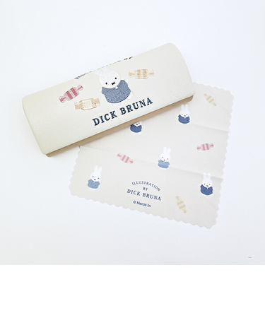 ミッフィー miffy メガネケース アイボリー ドルチェシリーズ