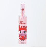 ウルトラマン かいじゅうステップワンダバダ クリア箸(ピグちゃん) キッズ ピンク 食器 日本製